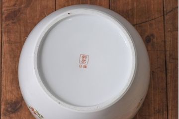 アンティーク雑貨　ノリタケ(日陶・則武)　華やかな色遣いの壱型火鉢(手あぶり、鉢カバー)(2)