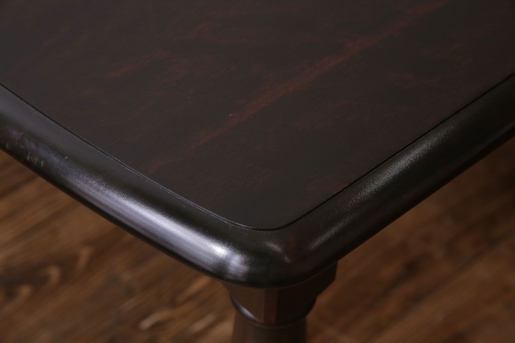 ビンテージ　北海道民芸　#485　細身の脚が美しいダイニングテーブル