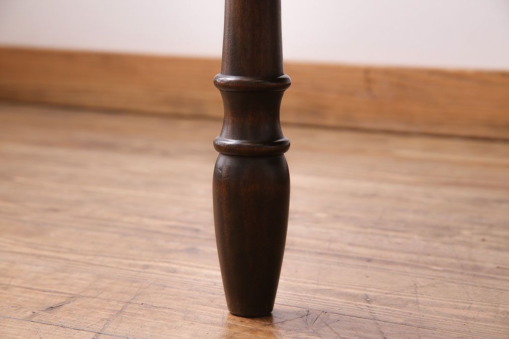 ビンテージ　北海道民芸　#485　細身の脚が美しいダイニングテーブル