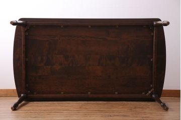 ビンテージ　北海道民芸　#485　細身の脚が美しいダイニングテーブル