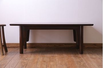 中古　松本民芸家具　#203型　ローテーブル(茶卓、センターテーブル)(1)(定価約15万円)