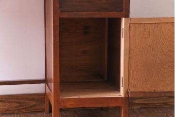 レトロ家具　昭和レトロ　スリムなサイズが使いやすい片袖デスク(平机、在宅ワーク、在宅用デスク、コンソールテーブル、サイドテーブル)