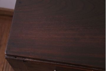 レトロ家具　昭和レトロ　スリムなサイズが使いやすい片袖デスク(平机、在宅ワーク、在宅用デスク、コンソールテーブル、サイドテーブル)