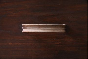 レトロ家具　昭和レトロ　スリムなサイズが使いやすい片袖デスク(平机、在宅ワーク、在宅用デスク、コンソールテーブル、サイドテーブル)