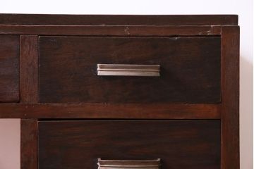 レトロ家具　昭和レトロ　スリムなサイズが使いやすい片袖デスク(平机、在宅ワーク、在宅用デスク、コンソールテーブル、サイドテーブル)