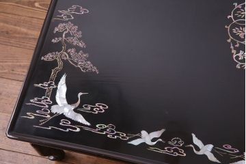 アンティーク家具　韓国　螺鈿細工　座卓テーブル(ローテーブル、センターテーブル)