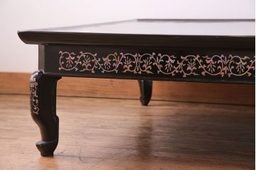 アンティーク家具　韓国　螺鈿細工　座卓テーブル(ローテーブル、センターテーブル)