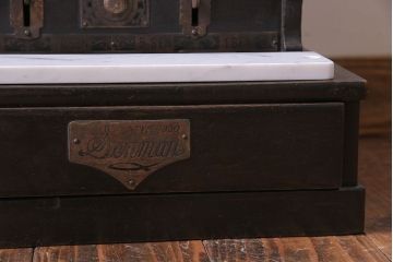 アンティーク雑貨　和製アンティーク　シックな雰囲気漂う木製レジスター(キャッシャー、金銭登録器)