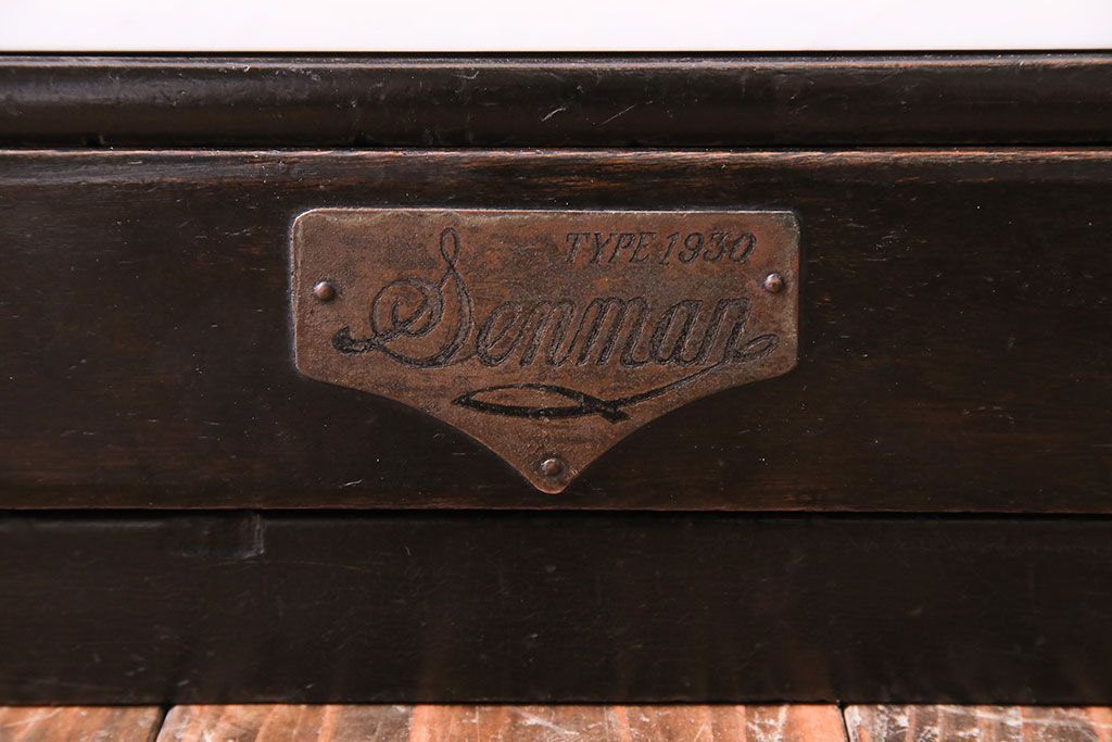 アンティーク雑貨　和製アンティーク　シックな雰囲気漂う木製レジスター(キャッシャー、金銭登録器)