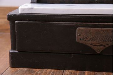 アンティーク雑貨　和製アンティーク　シックな雰囲気漂う木製レジスター(キャッシャー、金銭登録器)