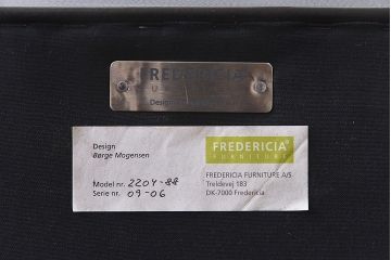 正規品　FREDERICIA(フレデリシア)　ボーエ・モーエンセン　2204　ウィングバックチェア(定価約120万円)(ウイングバックチェア)