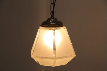 和製アンティーク　上品な雰囲気漂うシェード(天井照明、ペンダントライト)