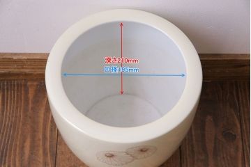 アンティーク雑貨　オールドノリタケ(日陶)　白菊文様　レトロな火鉢