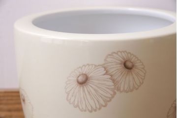 アンティーク雑貨　オールドノリタケ(日陶)　白菊文様　レトロな火鉢