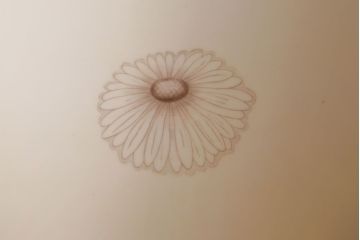 アンティーク雑貨　オールドノリタケ(日陶)　白菊文様　レトロな火鉢