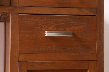レトロ家具　昭和レトロ　スリムなサイズが使いやすい片袖デスク(平机、在宅ワーク、在宅用デスク、コンソールテーブル、サイドテーブル)(1)