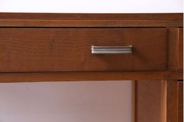 レトロ家具　昭和レトロ　スリムなサイズが使いやすい片袖デスク(平机、在宅ワーク、在宅用デスク、コンソールテーブル、サイドテーブル)(1)