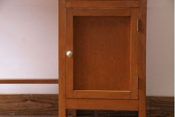 レトロ家具　昭和レトロ　スリムなサイズが使いやすい片袖デスク(平机、在宅ワーク、在宅用デスク、コンソールテーブル、サイドテーブル)(1)