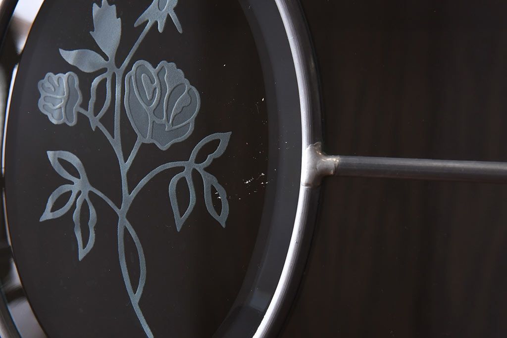 中古美品　三越・Brugge(ブルージュ)シリーズ　木のぬくもり溢れるキッチンキャビネット(食器棚、飾り棚、戸棚)(1)