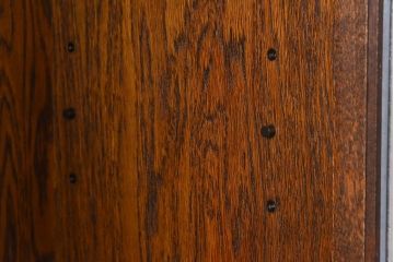 中古美品　三越Brugge(ブルージュ)シリーズ　キッチンキャビネット(食器棚、飾り棚、戸棚)(2)