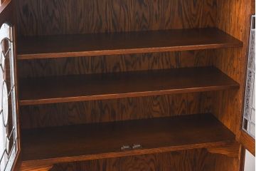 中古美品　三越Brugge(ブルージュ)シリーズ　キッチンキャビネット(食器棚、飾り棚、戸棚)(2)