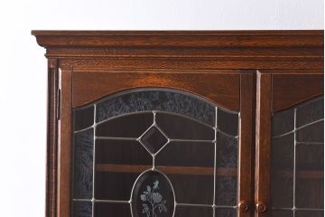 中古美品　三越Brugge(ブルージュ)シリーズ　キッチンキャビネット(食器棚、飾り棚、戸棚)(2)