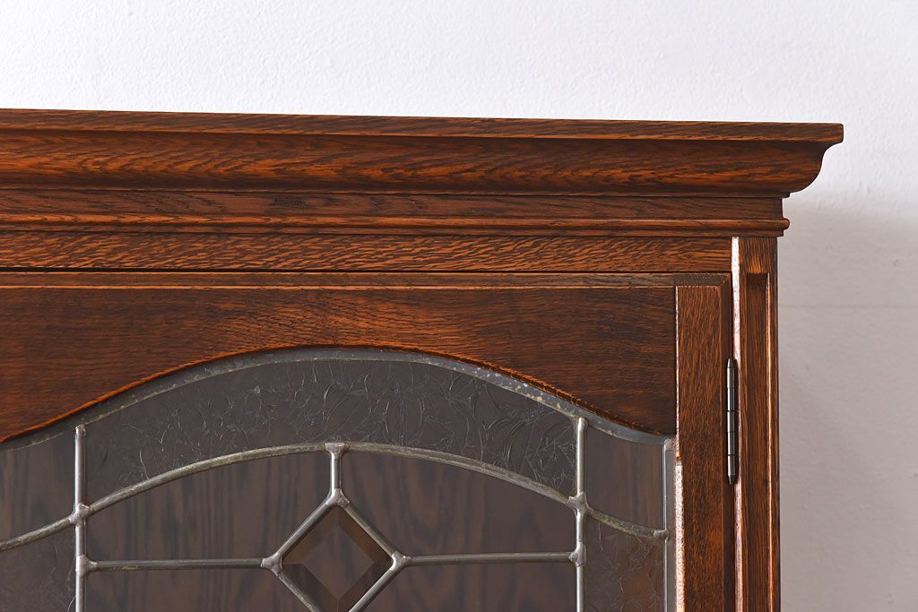 中古美品　三越Brugge(ブルージュ)シリーズ　キッチンキャビネット(食器棚、飾り棚、戸棚)(2)