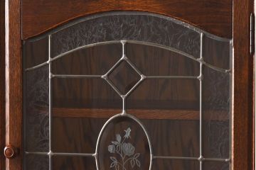 中古美品　三越Brugge(ブルージュ)シリーズ　キッチンキャビネット(食器棚、飾り棚、戸棚)(2)