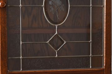 中古美品　三越Brugge(ブルージュ)シリーズ　キッチンキャビネット(食器棚、飾り棚、戸棚)(2)