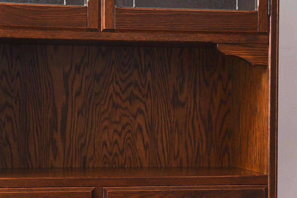 中古美品　三越Brugge(ブルージュ)シリーズ　キッチンキャビネット(食器棚、飾り棚、戸棚)(2)