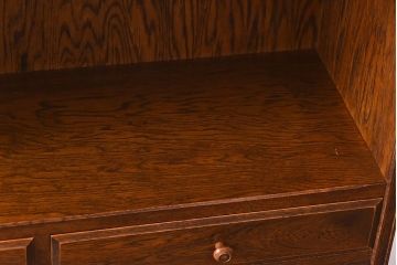 中古美品　三越Brugge(ブルージュ)シリーズ　キッチンキャビネット(食器棚、飾り棚、戸棚)(2)