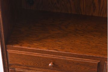 中古美品　三越Brugge(ブルージュ)シリーズ　キッチンキャビネット(食器棚、飾り棚、戸棚)(2)