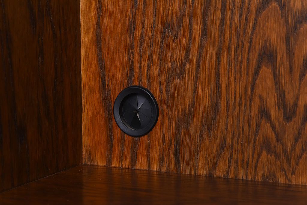 中古美品　三越Brugge(ブルージュ)シリーズ　キッチンキャビネット(食器棚、飾り棚、戸棚)(2)