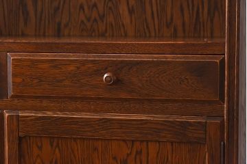 中古美品　三越Brugge(ブルージュ)シリーズ　キッチンキャビネット(食器棚、飾り棚、戸棚)(2)