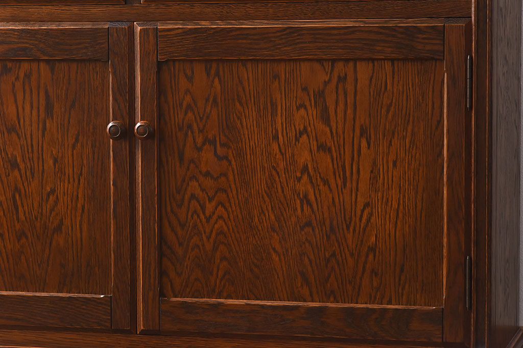 中古美品　三越Brugge(ブルージュ)シリーズ　キッチンキャビネット(食器棚、飾り棚、戸棚)(2)