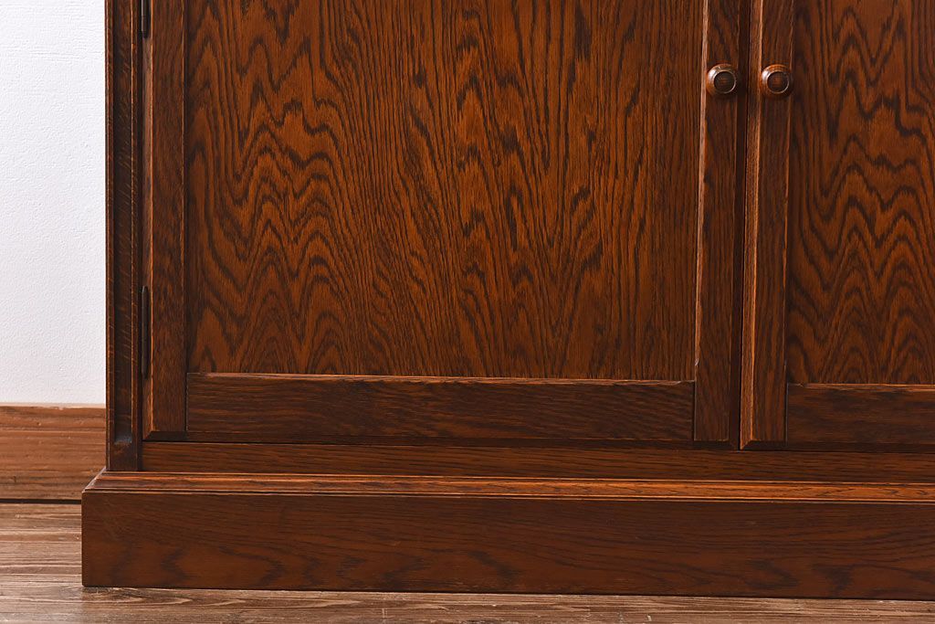 中古美品　三越Brugge(ブルージュ)シリーズ　キッチンキャビネット(食器棚、飾り棚、戸棚)(2)