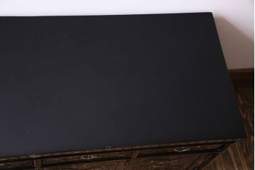 中古　きらびやかなデザインの豪華な螺鈿ローボード(サイドボード、飾り台、チェスト)