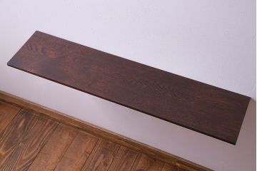 ラフジュ工房オリジナル　曲線のブラケットが上品なウォールシェルフ(壁掛け飾り棚、ウォールラック、ウッドシェルフ)