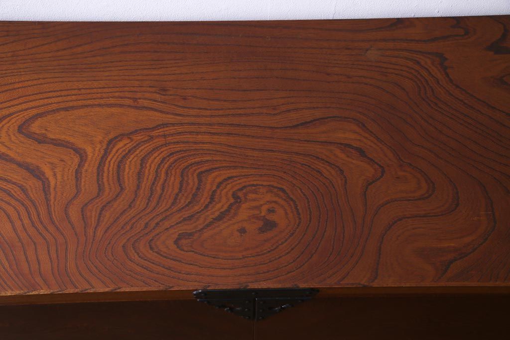 リメイク家具　伝統民芸　岩谷堂箪笥　脚付　和タンスと収納棚の2wayサイドボード(衣装箪笥)