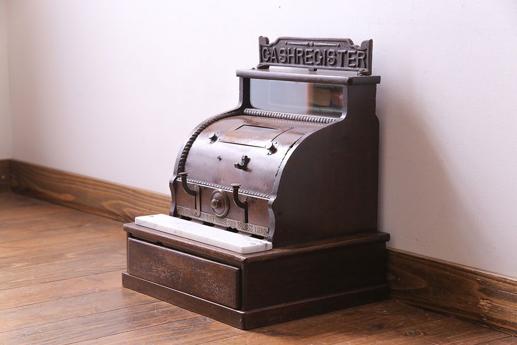 アンティーク雑貨　昭和レトロ　昔懐かしいムード漂うキャッシュレジスター(キャッシャー、金銭登録機)