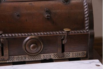 アンティーク雑貨　昭和レトロ　昔懐かしいムード漂うキャッシュレジスター(キャッシャー、金銭登録機)