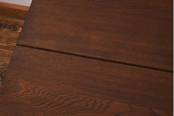 中古　ナラ材　上質なつくりのダイニングテーブル(作業台、作業テーブル)