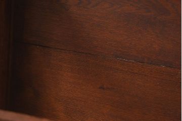 中古　ナラ材　上質なつくりのダイニングテーブル(作業台、作業テーブル)