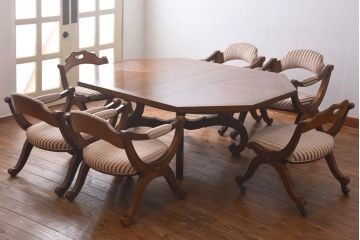 中古　DREXEL HERITAGE(ドレクセルヘリテイジ)　ESPERANTO(エスペラント)　パーティーテーブル(定価約61万円)