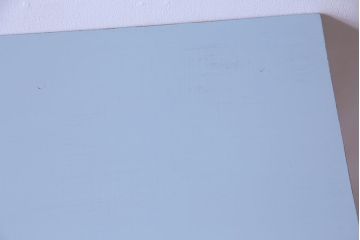 ペイント家具　落ち着いた水色がおしゃれなサイドテーブル(カフェテーブル、飾り台)