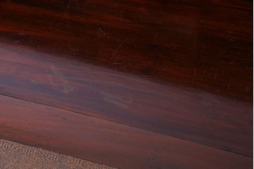 アンティーク家具　イギリスアンティーク　猫脚とパーケットがおしゃれなライティングビューロー(簿記机、在宅ワーク、在宅用引き出し、デスク)