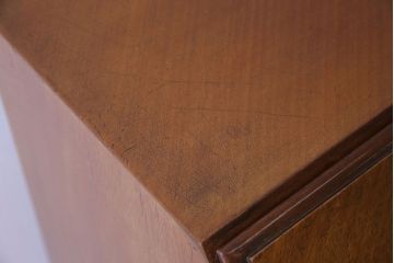 アンティーク家具　イギリスアンティーク　猫脚とパーケットがおしゃれなライティングビューロー(簿記机、在宅ワーク、在宅用引き出し、デスク)