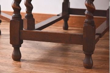 アンティーク家具　イギリスアンティーク　優雅なデザインのバタフライテーブル(エクステンションテーブル、ダイニングテーブル)