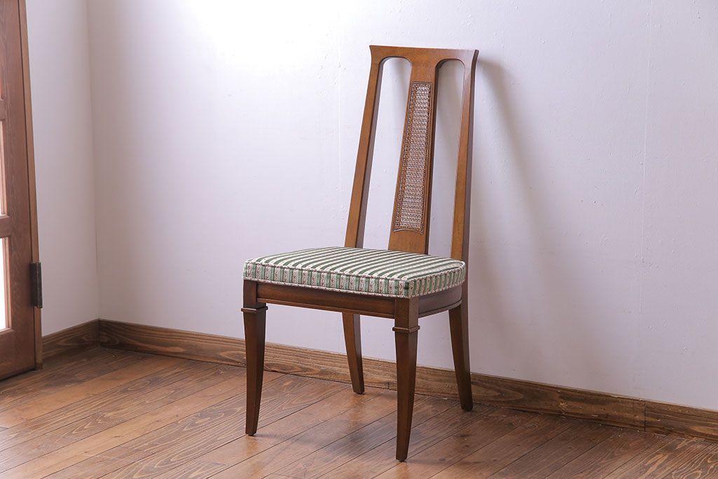 中古美品　DREXEL HERITAGE(ドレクセルヘリテイジ) TRIUNE(トライユン) サイドチェア(ダイニングチェア)(1)(定価約17万円)