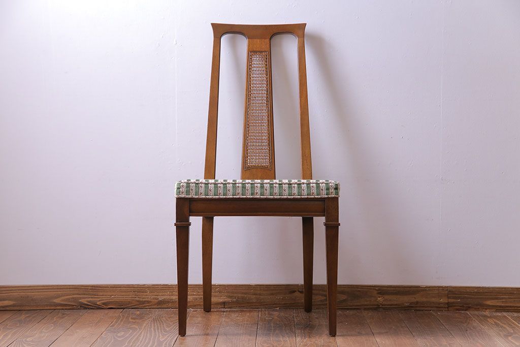 中古美品　DREXEL HERITAGE(ドレクセルヘリテイジ) TRIUNE(トライユン) サイドチェア(ダイニングチェア)(1)(定価約17万円)